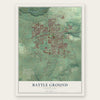 Battle Ground, Washington map print, the full design