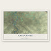 Green River, Utah map print, the full design