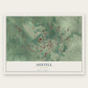 Austell, Georgia map print, the full design