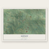 Sidney, Arkansas map print, the full design