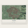 Sandy, Utah map print, the full design