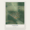 Taunton, Minnesota map print, the full design