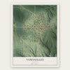 Versailles, Illinois map print, the full design
