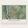 North Catasauqua, Pennsylvania map print, the full design