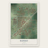 Rupert, Idaho map print, the full design