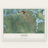Salem, New Jersey map print, the full design