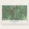 Fayetteville, Tennessee map print, the full design