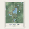 Whitmore Lake, Michigan map print, the full design