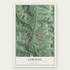 Corning, Ohio map print, the full design