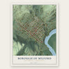 Borough of Milford, Pike County, Pennsylvania map print, the full design