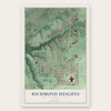 Richmond Heights, Ohio map print, the full design