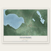 Tenstrike, Minnesota map print, the full design