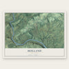 Holland, New Jersey map print, the full design