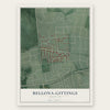 Bellona-Gittings, Maryland map print, the full design