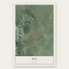 Ely, Nevada map print, the full design