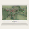 Holgate, Ohio map print, the full design
