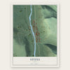 Stites, Idaho map print, the full design