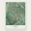 Amelia, Ohio map print, the full design