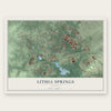 Lithia Springs, Georgia map print, the full design