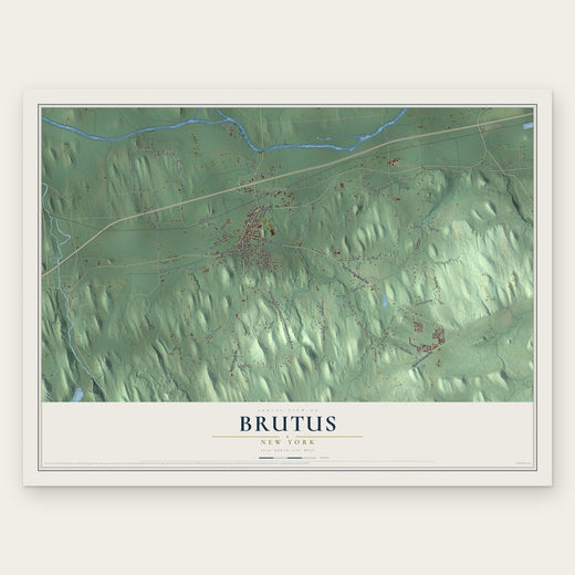 Brutus, New York map print, the full design