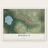 Immokalee, Florida map print, the full design