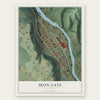 Iron Gate, Virginia map print, the full design