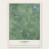 Cambria, Michigan map print, the full design