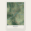 Resaca, Georgia map print, the full design