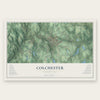 Colchester, Connecticut map print, the full design