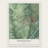 Bartonville, Illinois map print, the full design