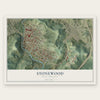 Stonewood, West Virginia map print, the full design