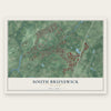South Brunswick, New Jersey map print, the full design