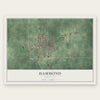 Hammond, Louisiana map print, the full design