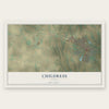 Childress, Texas map print, the full design