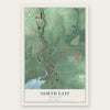 North East, Maryland map print, the full design