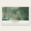 Tigerton, Wisconsin map print, the full design