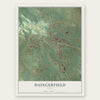 Daingerfield, Texas map print, the full design