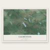 Clementon, New Jersey map print, the full design