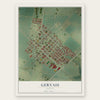 Gervais, Oregon map print, the full design