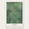 Carney, Oklahoma map print, the full design
