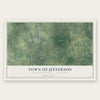 Town of Jefferson, Jefferson County, Wisconsin map print, the full design