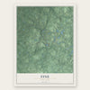 Fine, New York map print, the full design