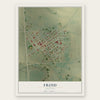 Froid, Montana map print, the full design