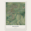 Buckner, Missouri map print, the full design