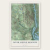 Inver Grove Heights, Minnesota map print, the full design