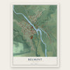 Belmont, New York map print, the full design