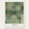 Jericho, Arkansas map print, the full design