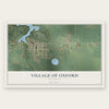 Oxford, Wisconsin map print, the full design