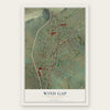 Wind Gap, Pennsylvania map print, the full design