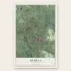 Sparta, Tennessee map print, the full design